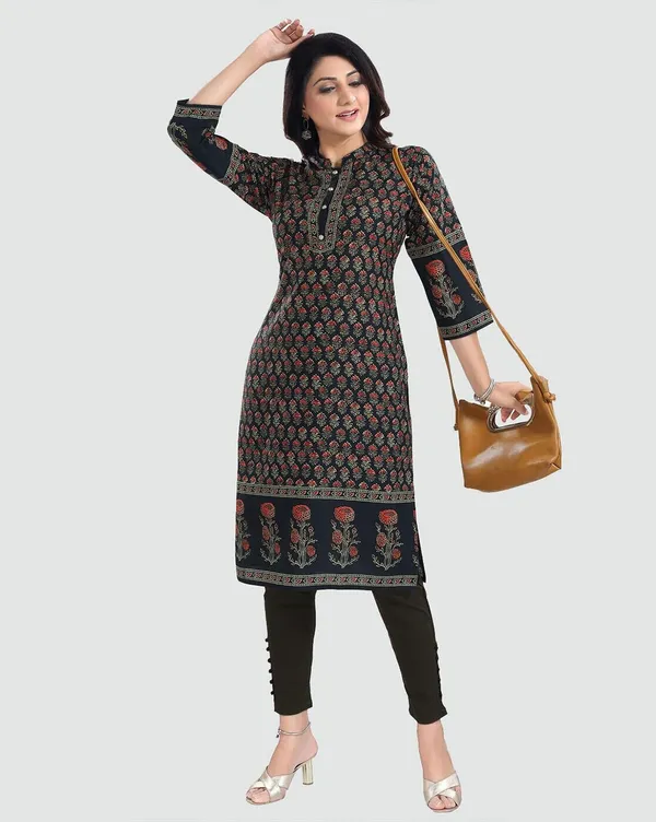 Women_Cotton_Blend_Collared_Neck_Graphic_Print_Kurti_|_Kurti_Tops_|_Short_Kurti_|_Short_Kurti_For_Women_|_Short_Kurti_For_Girls
