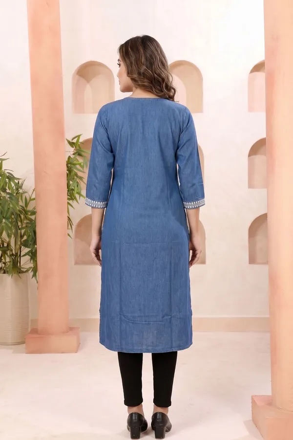 Divine_Vibrant_Denim_Long_Chikankari_Embroidered_Kurti