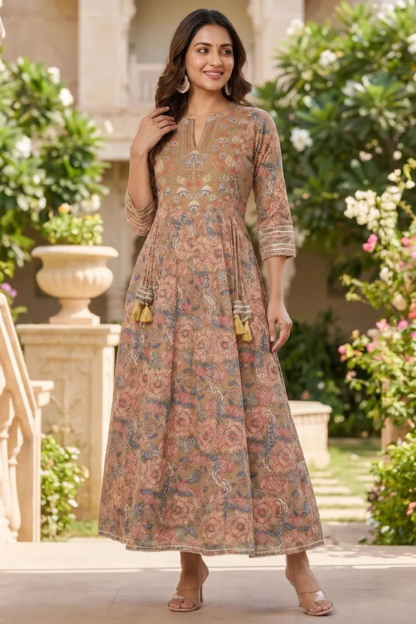 Earthy_Forthy_Brown_Pure_Cotton_Jaipuri_Print_Anarkali_Kurti_with_Embroidered_Yoke