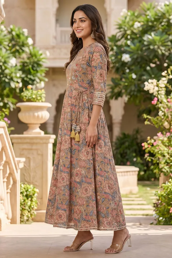 Earthy_Forthy_Brown_Pure_Cotton_Jaipuri_Print_Anarkali_Kurti_with_Embroidered_Yoke
