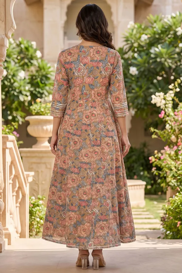 Earthy_Forthy_Brown_Pure_Cotton_Jaipuri_Print_Anarkali_Kurti_with_Embroidered_Yoke