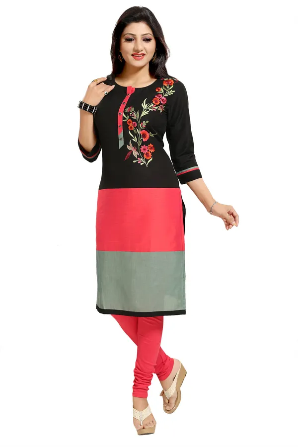 Pristine_party_Wear_Black_Designer_Tunic_with_Threadwork