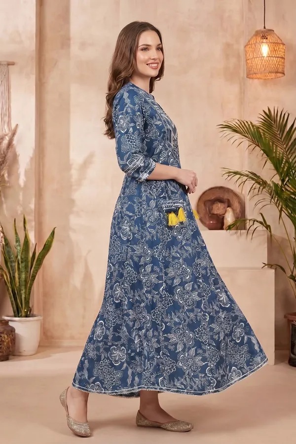 Graceful_Beige_Ikat_Inspired_Anarkali_Kurti_with_Embroidered_Yoke_Coral_Motifs_Tassel_Details