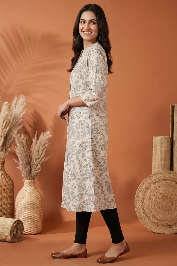 Graceful_Blissful_Cream_Cotton_A_Line_Princess_Cut_Kurta
