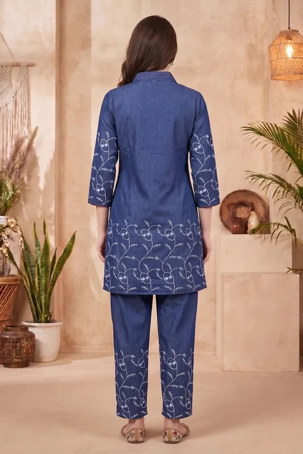 Imperial_Indigo_Denim_Co_Ord_Set_with_Floral_Garden_Thread_Embroidery