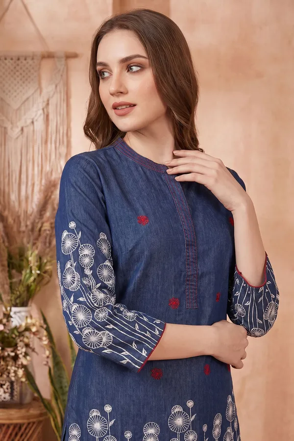 Indigo_Loom_Denim_Two_Piece_Set_with_Artisan_Thread_Embroidery