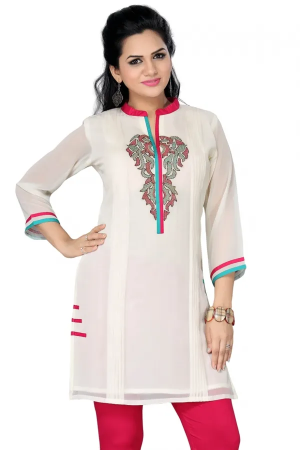 Witty_in_White_Short_Tunic_for_Women