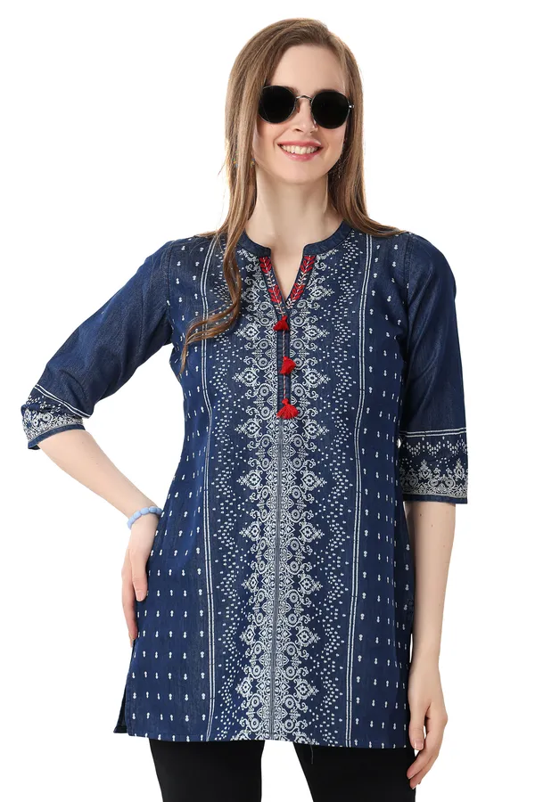 Soft_Washed_Blue_Denim_Tunic_With_Beautiful_Print_and_Thread_Work