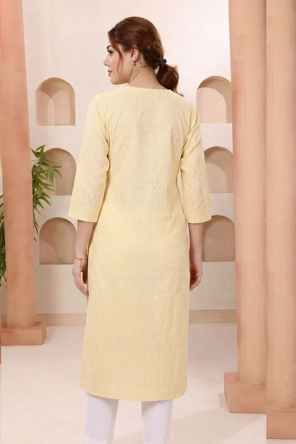 Graceful_Yellow_Rayon_Chikankari_Straight_Kurta_for_Women
