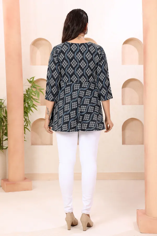 Glowing_Grey_Short_Flared_Tunic_Top_for_Women