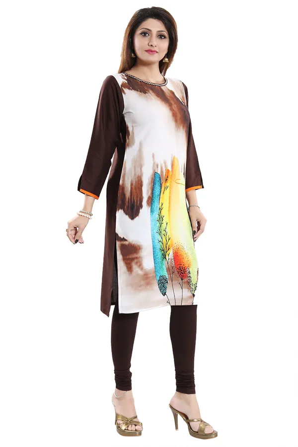 Captivating_Harlequin_Print_Brown_Rayon_Cotton_with_a_Modern_Twist