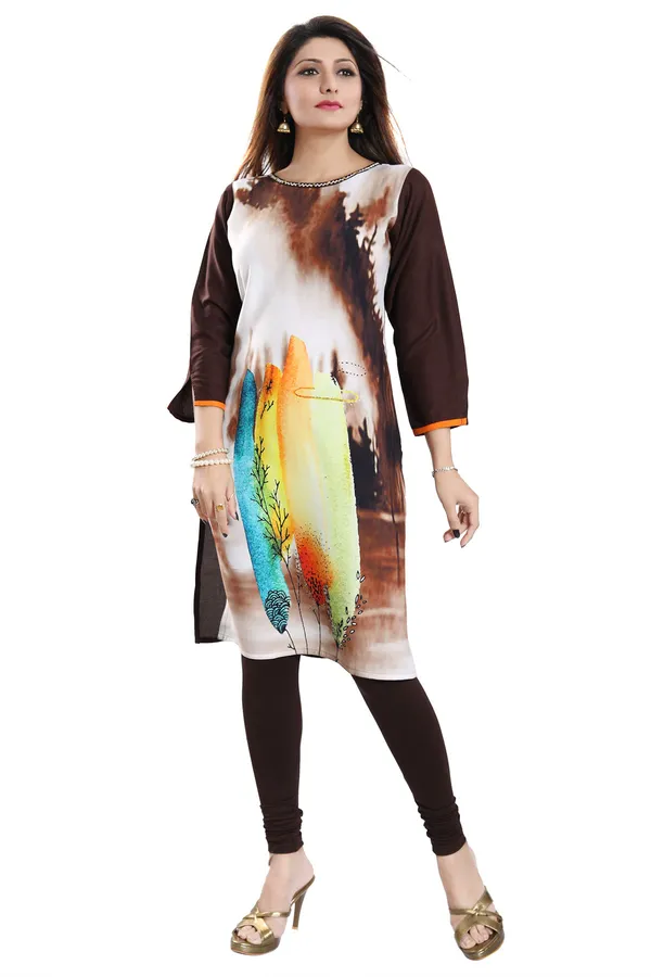 Captivating_Harlequin_Print_Brown_Rayon_Cotton_with_a_Modern_Twist