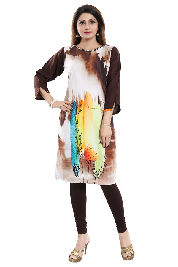 Captivating_Harlequin_Print_Brown_Rayon_Cotton_with_a_Modern_Twist