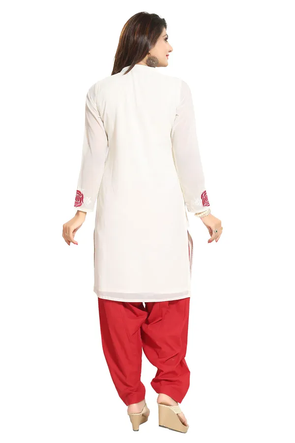 Alluring_Off_White_Fine_Georgette_Short_Tunic_with_Machine