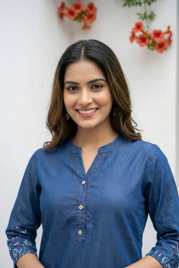 Indigo_Ban_Collar_Denim_Kurti_for_Women_with_Ethnic_Print_and_Thread_Work