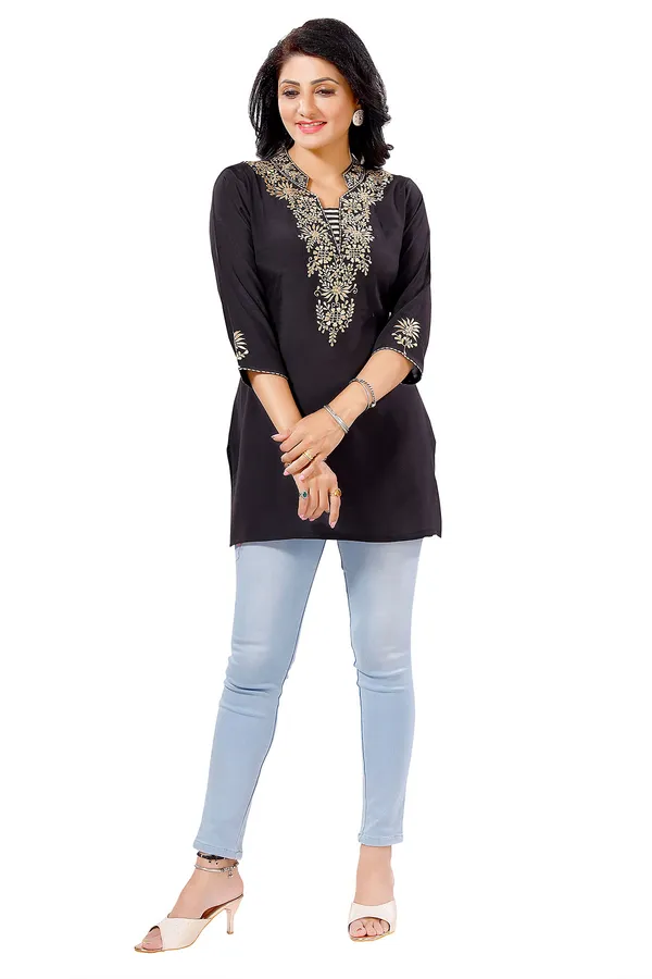 Egyptian_Entangle_Exquisite_Black_Kurti_Tunic_Top