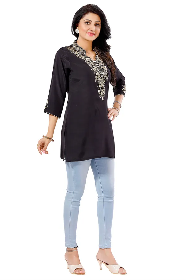 Egyptian_Entangle_Exquisite_Black_Kurti_Tunic_Top