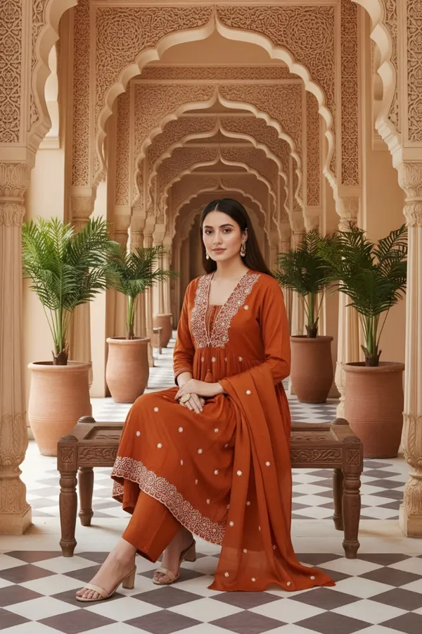 Rustic_Jaipuri_Print_Cotton_Flared_3_Piece_Suit_Set_with_Dupatta_for_Women
