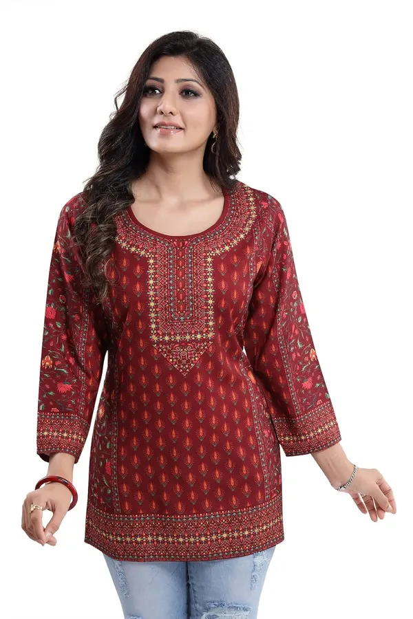 Women_Summer_Cool_Regular_Kurti_|_Kurti_Tops_|_Short_Kurti_|_Short_Kurti_For_Women_|_Short_Kurti_For_Girls