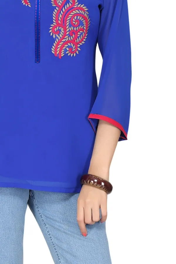 The_Blue_Bella_Short_Tunic_Top_with_Machine-work_Embroidery