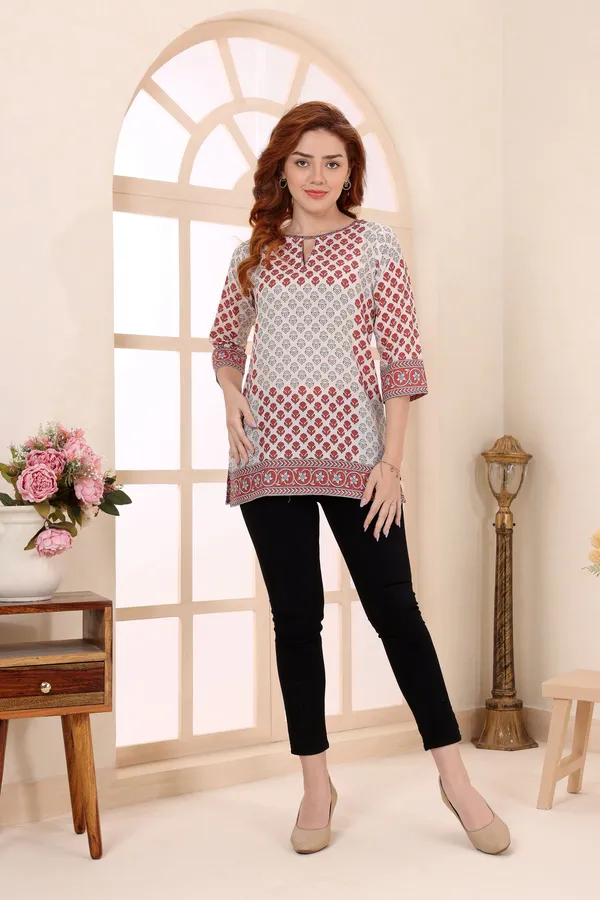Beige_Cotton_Short_Kurti_Tunic_Top_with_Ethnic_Motifs_for_Women