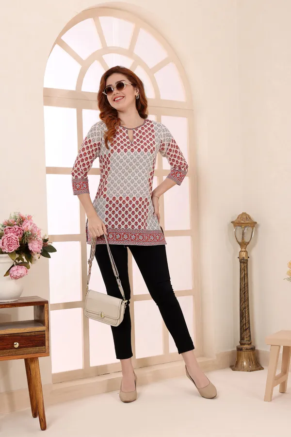 Beige_Cotton_Short_Kurti_Tunic_Top_with_Ethnic_Motifs_for_Women