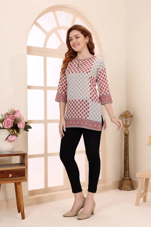 Beige_Cotton_Short_Kurti_Tunic_Top_with_Ethnic_Motifs_for_Women