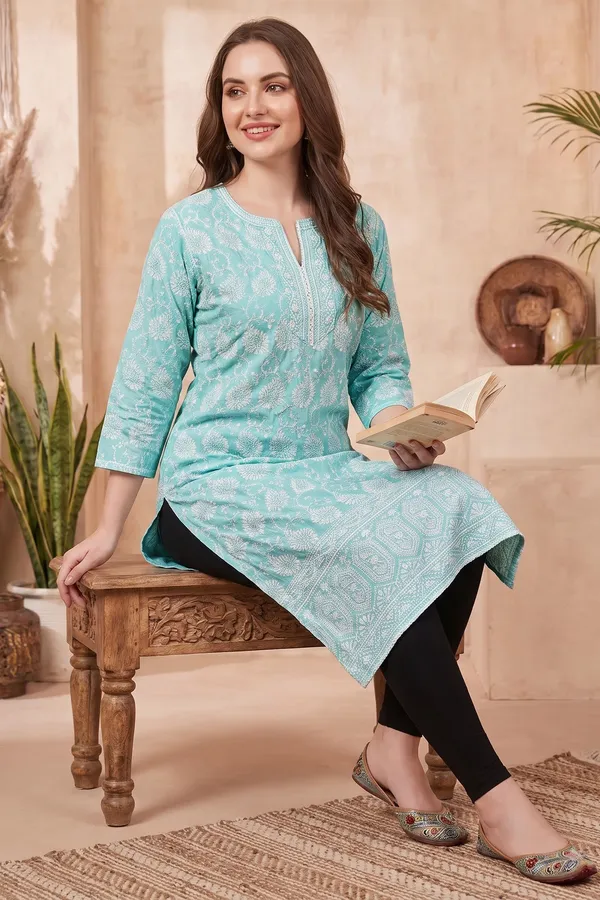 Mystic_Wine_Cotton_Jaipuri_Print_Anarkali_Kurti_with_Embroidered_Yoke_Lace_Details_and_Tassels