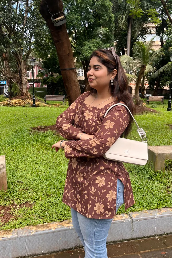 Brown_Jaipuri_Print_Kurti_With_Long_Sleeves