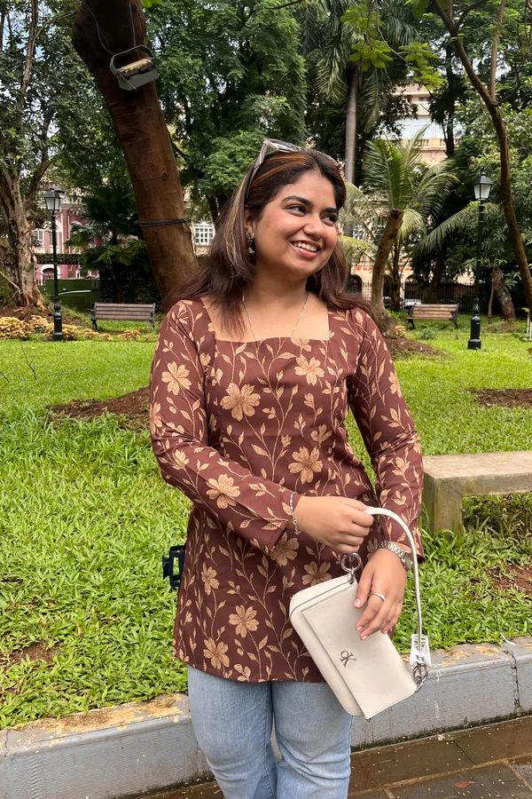 Brown_Jaipuri_Print_Kurti_With_Long_Sleeves