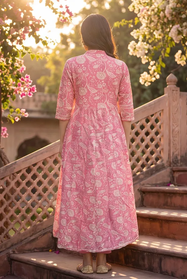 Rosy_Radiance_Pure_Cotton_Jaipuri_Print_Long_Anarkali_Kurti_for_Women