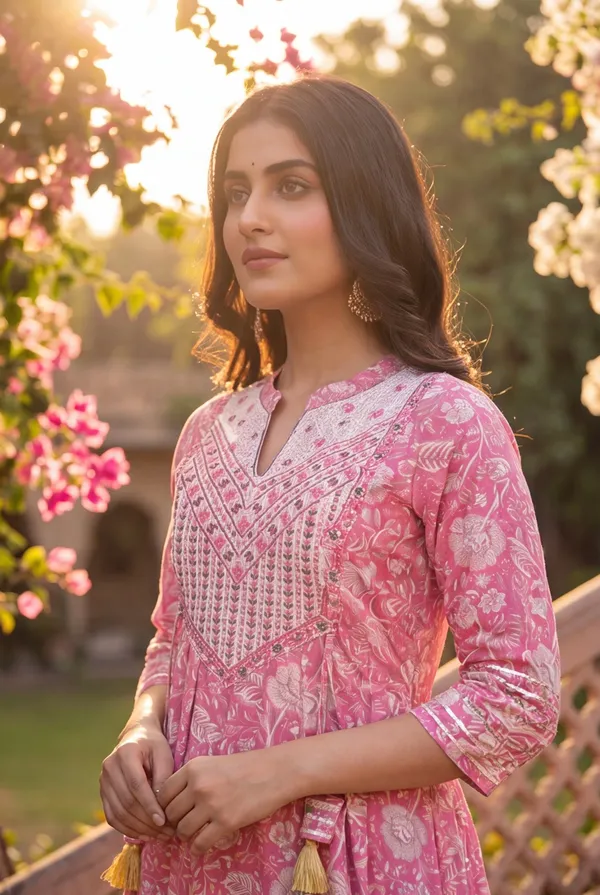 Rosy_Radiance_Pure_Cotton_Jaipuri_Print_Long_Anarkali_Kurti_for_Women