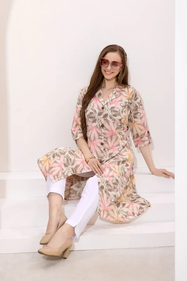 Gray_Linen_Cotton_Princess_Cut_Long_Kurta_For_Women