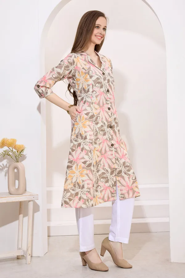 Gray_Linen_Cotton_Princess_Cut_Long_Kurta_For_Women