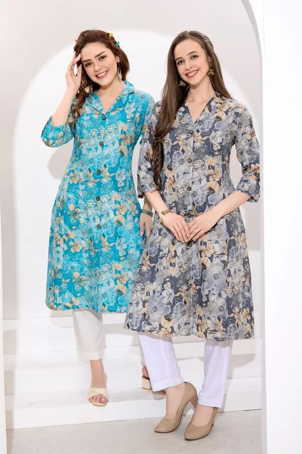 Phirozi_Linen_Cotton_Princess_Cut_Long_Kurta_For_Women