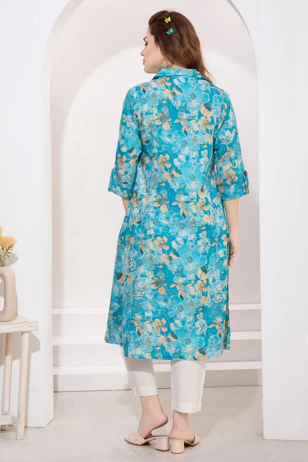 Phirozi_Linen_Cotton_Princess_Cut_Long_Kurta_For_Women