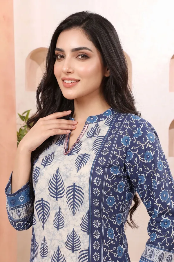 Royal_Blue_Womens_Tunic_with_Ban_Collar_Ethnic_Motif_Paisley_Print