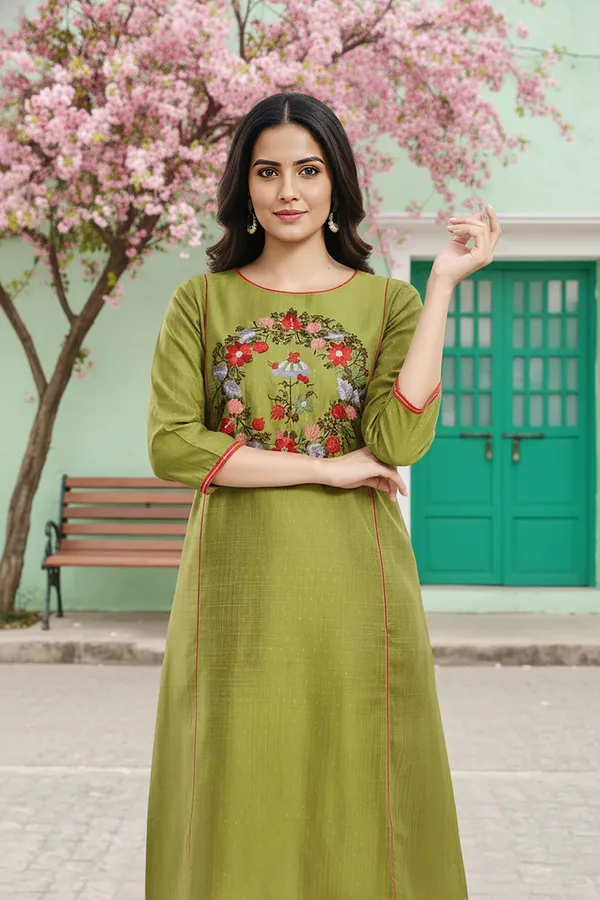 Ethnic_Green_Raw_Silk_Tunic_for_Formal_Occasions