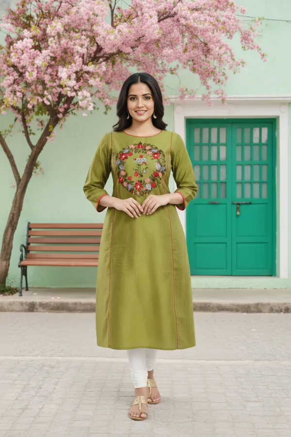 Ethnic_Green_Raw_Silk_Tunic_for_Formal_Occasions