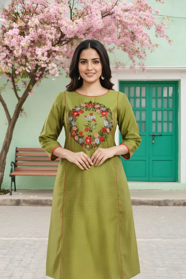 Ethnic_Green_Raw_Silk_Tunic_for_Formal_Occasions