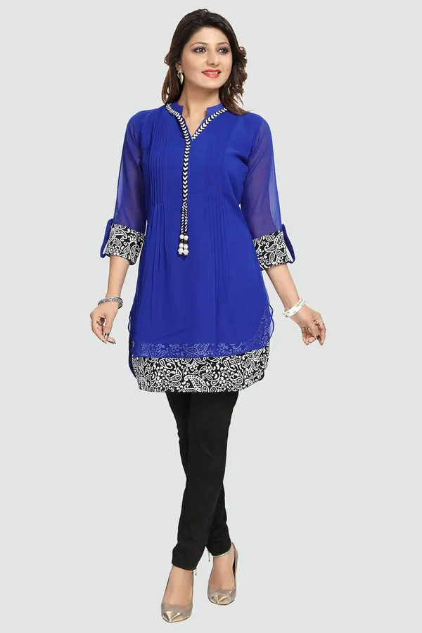 Women's_Short_Tunics_With_Neckline_Embroidery_|_Kurti_Tops_|_Short_Kurti_|_Short_Kurti_For_Women_|_Short_Kurti_For_Girls