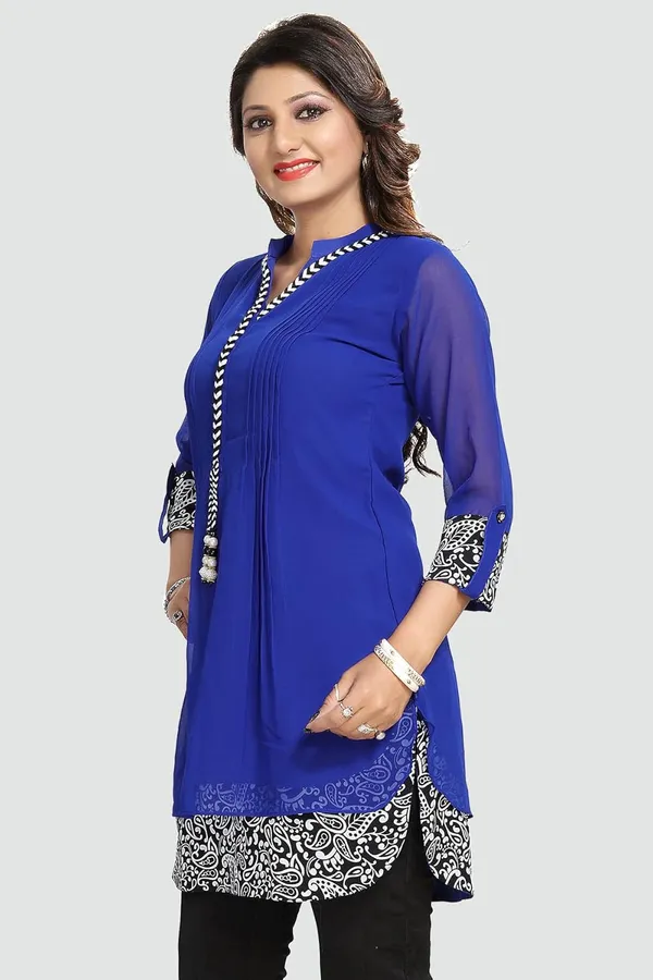 Women's_Short_Tunics_With_Neckline_Embroidery_|_Kurti_Tops_|_Short_Kurti_|_Short_Kurti_For_Women_|_Short_Kurti_For_Girls