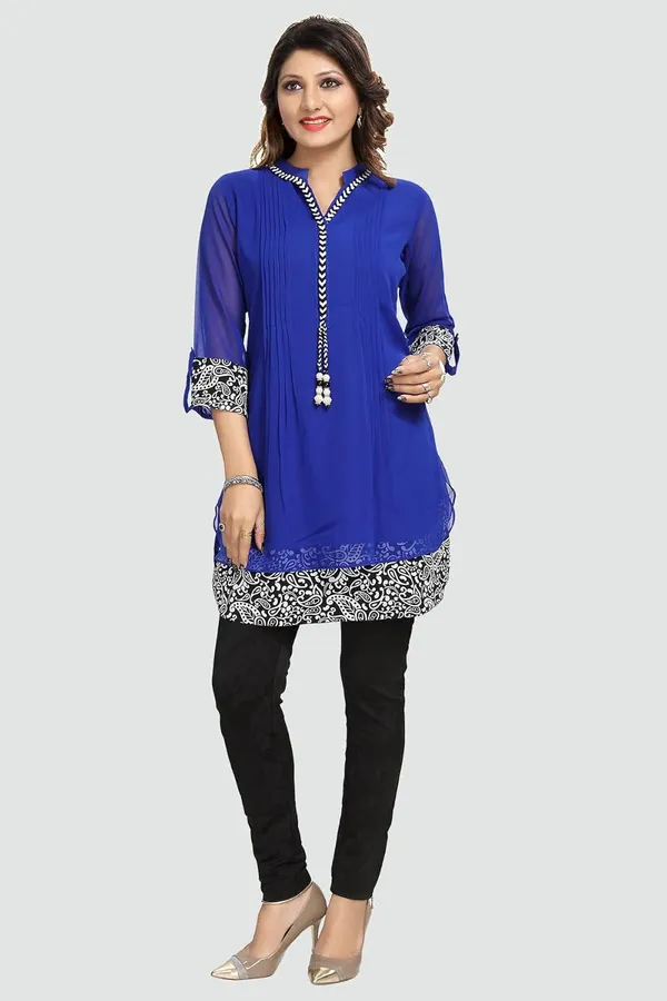 Women's_Short_Tunics_With_Neckline_Embroidery_|_Kurti_Tops_|_Short_Kurti_|_Short_Kurti_For_Women_|_Short_Kurti_For_Girls