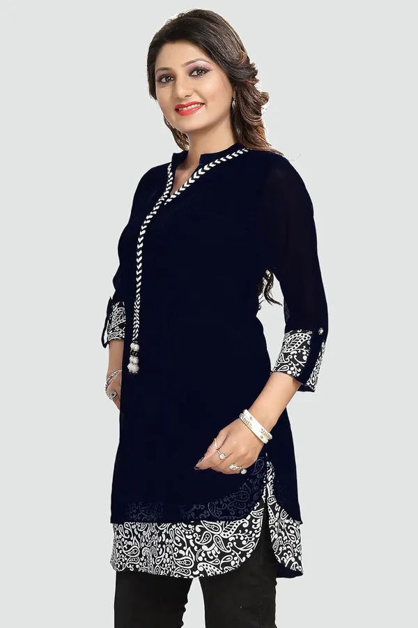 Women's_Short_Tunics_With_Neckline_Embroidery_|_Kurti_Tops_|_Short_Kurti_|_Short_Kurti_For_Women_|_Short_Kurti_For_Girls