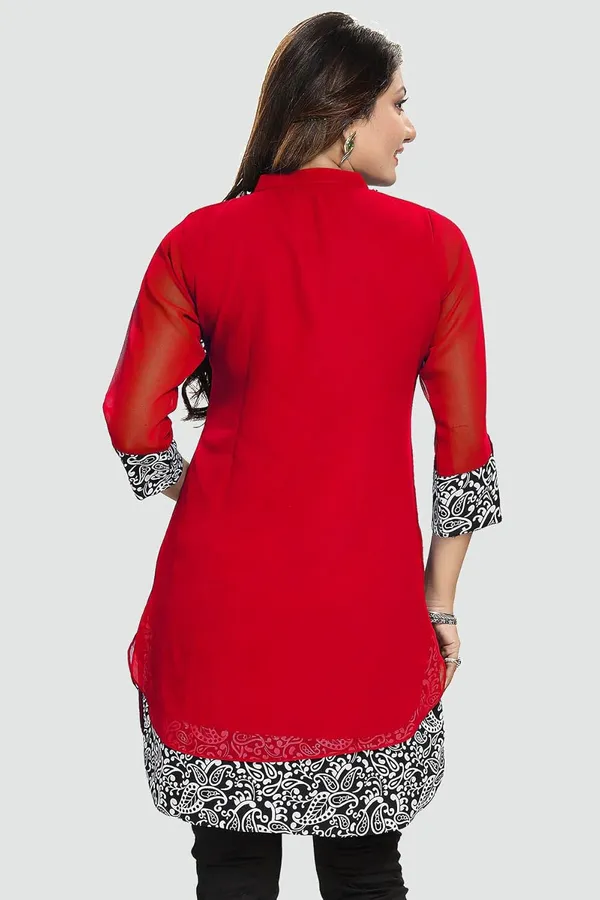 Women's_Short_Tunics_With_Neckline_Embroidery_|_Kurti_Tops_|_Short_Kurti_|_Short_Kurti_For_Women_|_Short_Kurti_For_Girls
