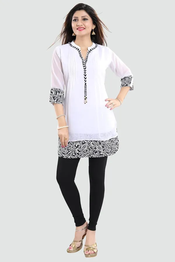 Women's_Short_Tunics_With_Neckline_Embroidery_|_Kurti_Tops_|_Short_Kurti_|_Short_Kurti_For_Women_|_Short_Kurti_For_Girls