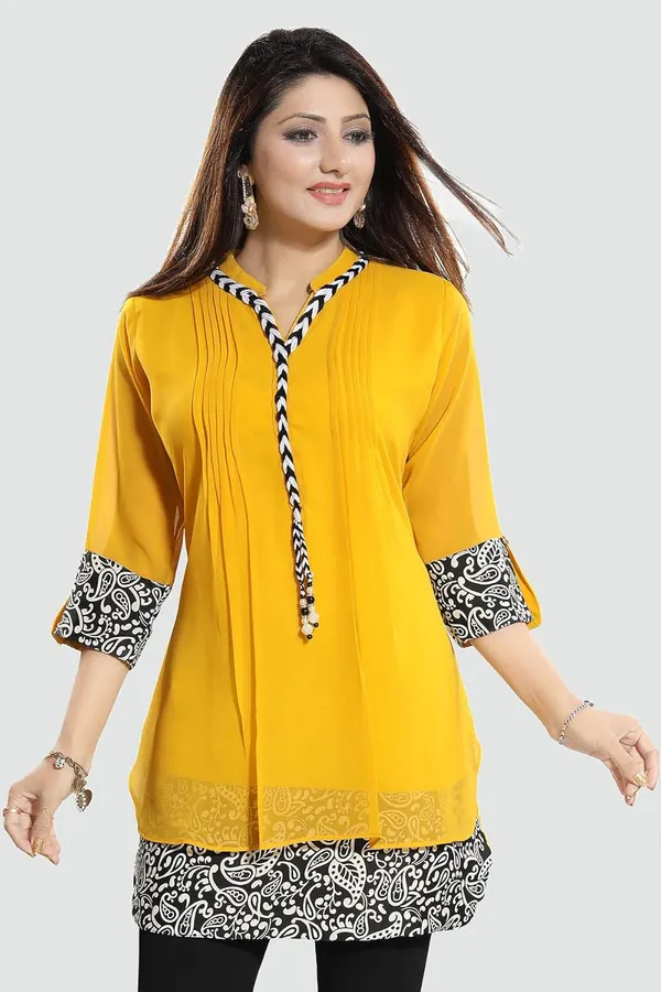 Women's_Short_Tunics_With_Neckline_Embroidery_|_Kurti_Tops_|_Short_Kurti_|_Short_Kurti_For_Women_|_Short_Kurti_For_Girls
