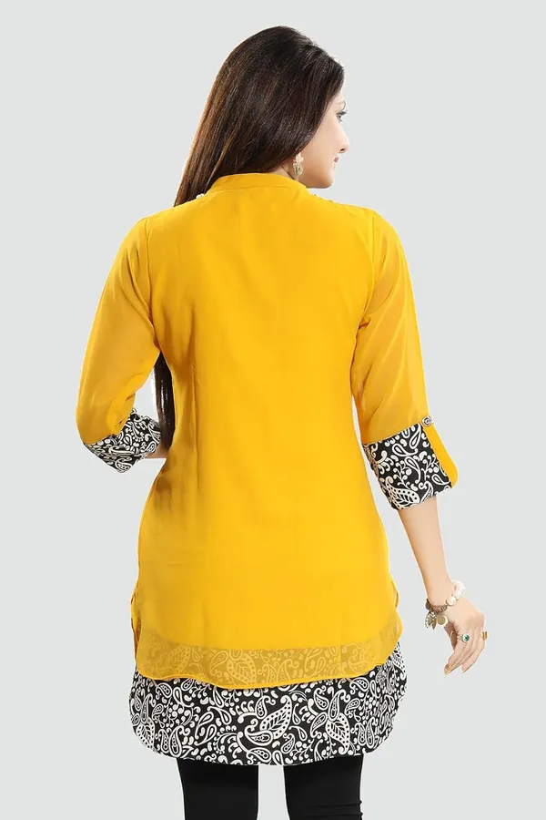 Women's_Short_Tunics_With_Neckline_Embroidery_|_Kurti_Tops_|_Short_Kurti_|_Short_Kurti_For_Women_|_Short_Kurti_For_Girls