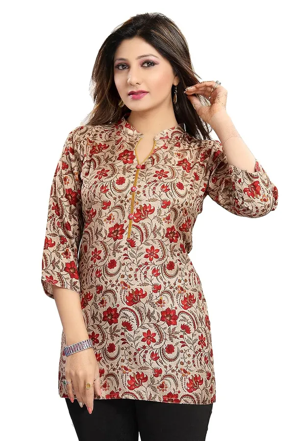 Art_Silk_Print_Perfect_Short_Length_Art_Silk_Kurti_For_Modern_Woman_|_Kurti_Tops_|_Short_Kurti_|_Short_Kurti_For_Women_|_Short_Kurti_For_Girls