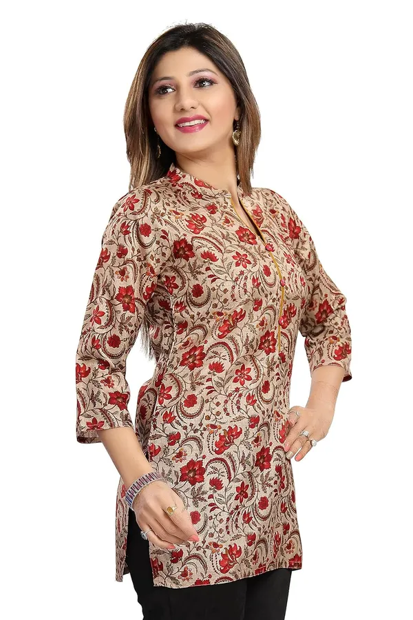 Art_Silk_Print_Perfect_Short_Length_Art_Silk_Kurti_For_Modern_Woman_|_Kurti_Tops_|_Short_Kurti_|_Short_Kurti_For_Women_|_Short_Kurti_For_Girls